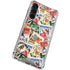 Disney Friends Retro Goofy Stamps Art Galaxy S24 FE Clear Case